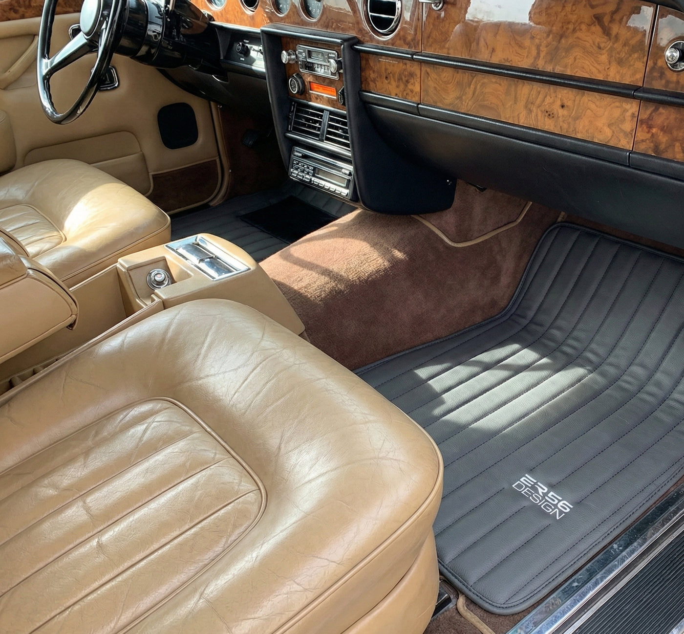 Alfombrillas de cuero para Rolls Royce Shadow 1965-1977 Er56