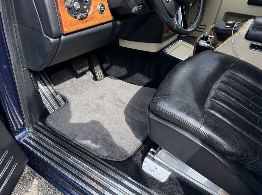 Tapis de voiture pour Rolls Royce Phantom 2003–2016 Gris