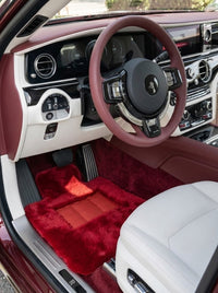 Tappeti in pelle di pecora rossa per Rolls Royce Spectre (2023-2024) Design ER56