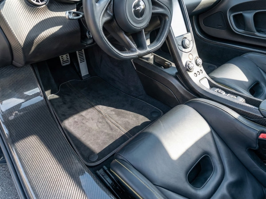 Tappetini per auto Neri per McLaren P1 (2013-2015) con