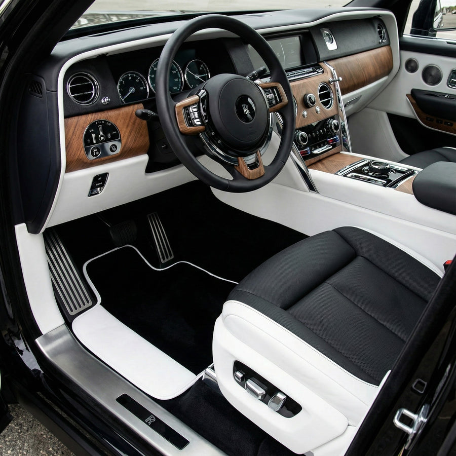 Alfombrillas de coche negras para Rolls Royce Cullinan
