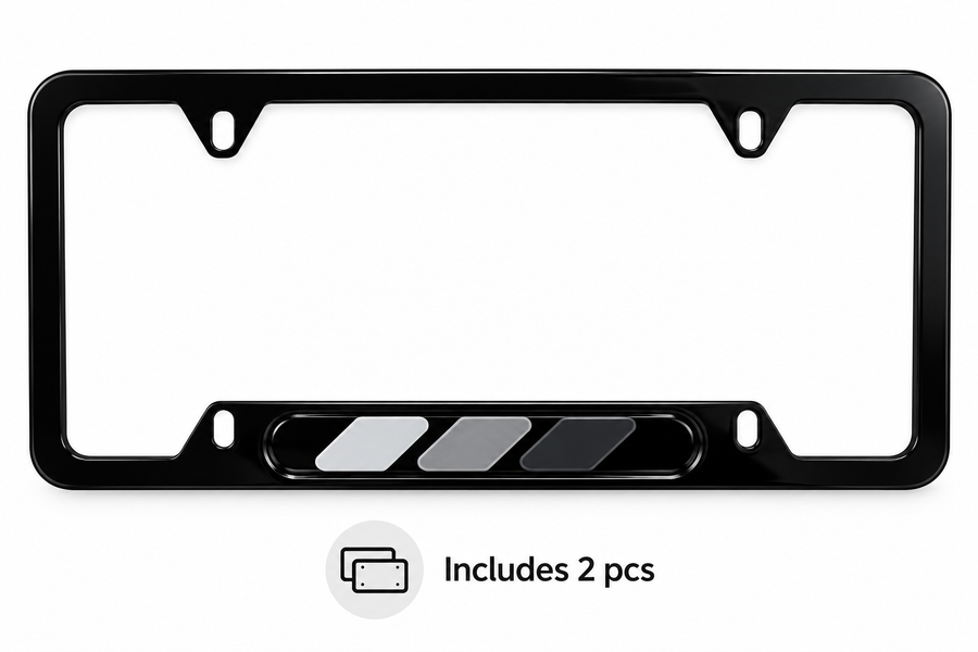Autowin Number Plate Holder USA Standard Size Retro Gray