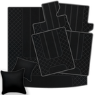 Black Leather Floor Mats for Bentley Bentayga (2015-2023) | AW1 Design