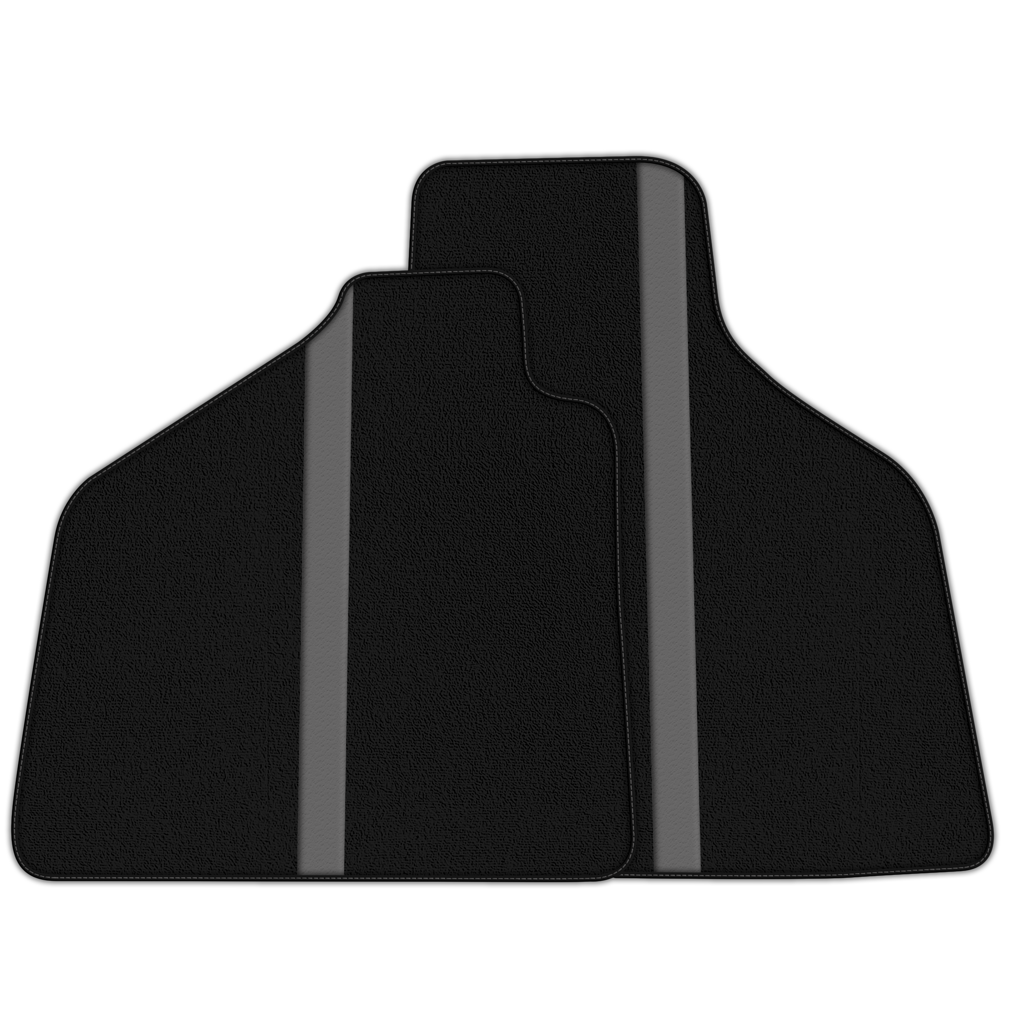 Custom Black Floor Mats with Leather for Lamborghini Aventador SV