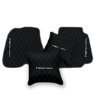 Premium Black Leather Floor Mats for Ferrari California | Full Set