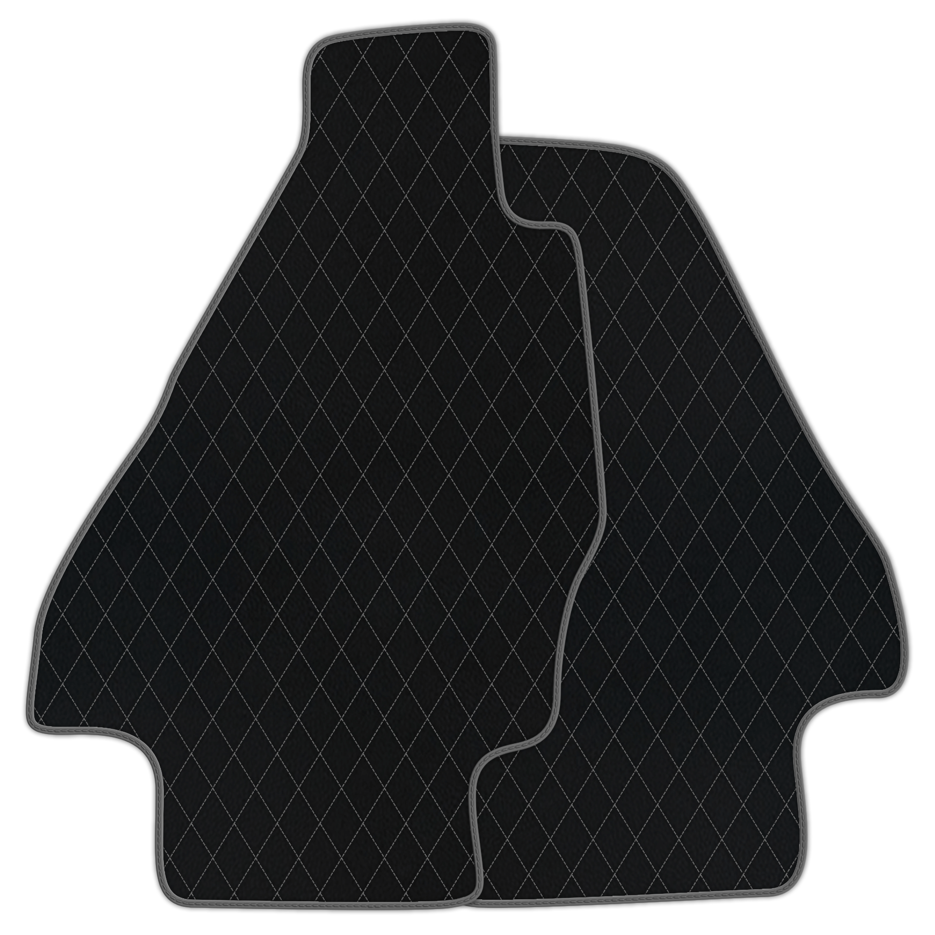 Tapis de voiture en cuir personnalisable avec motif en diamant unique pour Ferrari Dino GT4 (1973-1979) - AutoWin