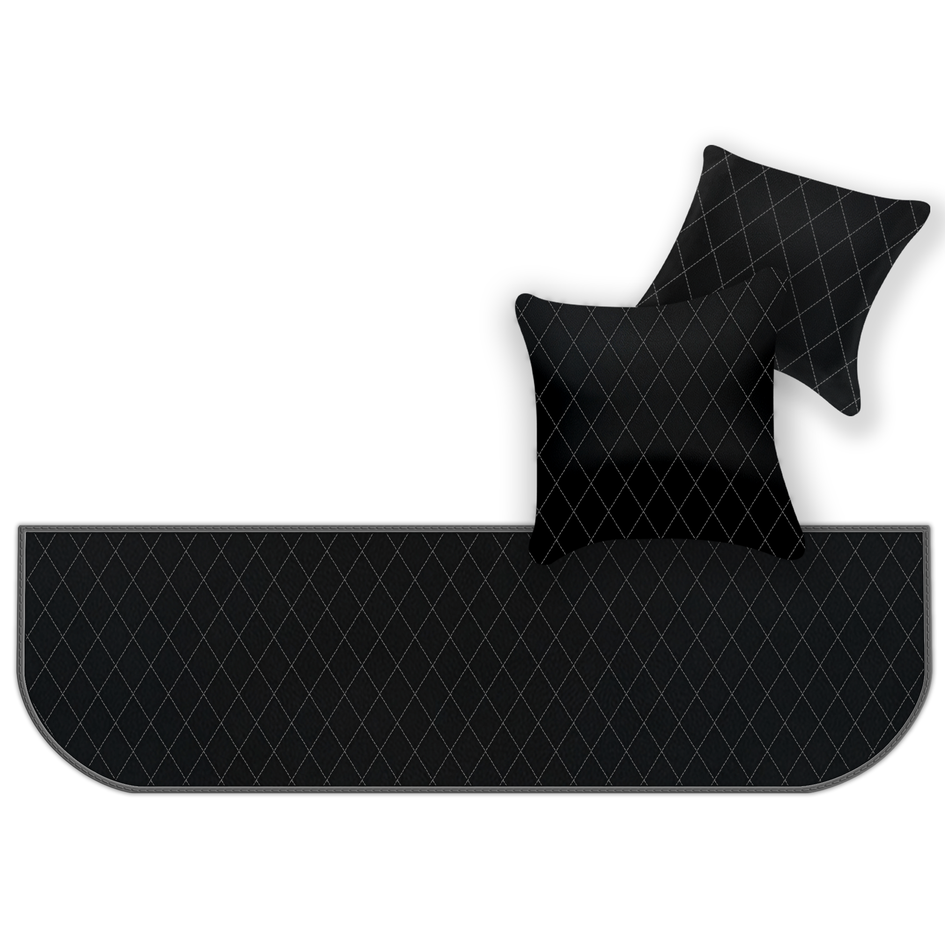 Customizable Floor Mats From Carpet With Leather for Ferrari 550 Maranello (1996-2002) - AutoWin