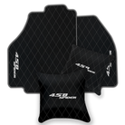 Black Leather Floor Mats for Ferrari 458 Spider (2012-2015) | Custom