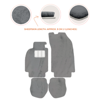 Alfombrillas de piel de oveja para Porsche 911 - 964 (1989-1994) - Longitud de piel de oveja, varias opciones de color