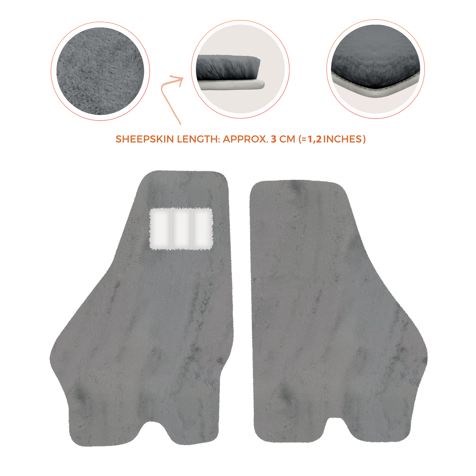 Luxury Sheepskin Floor Mats for Lamborghini Urus (2018-2026)