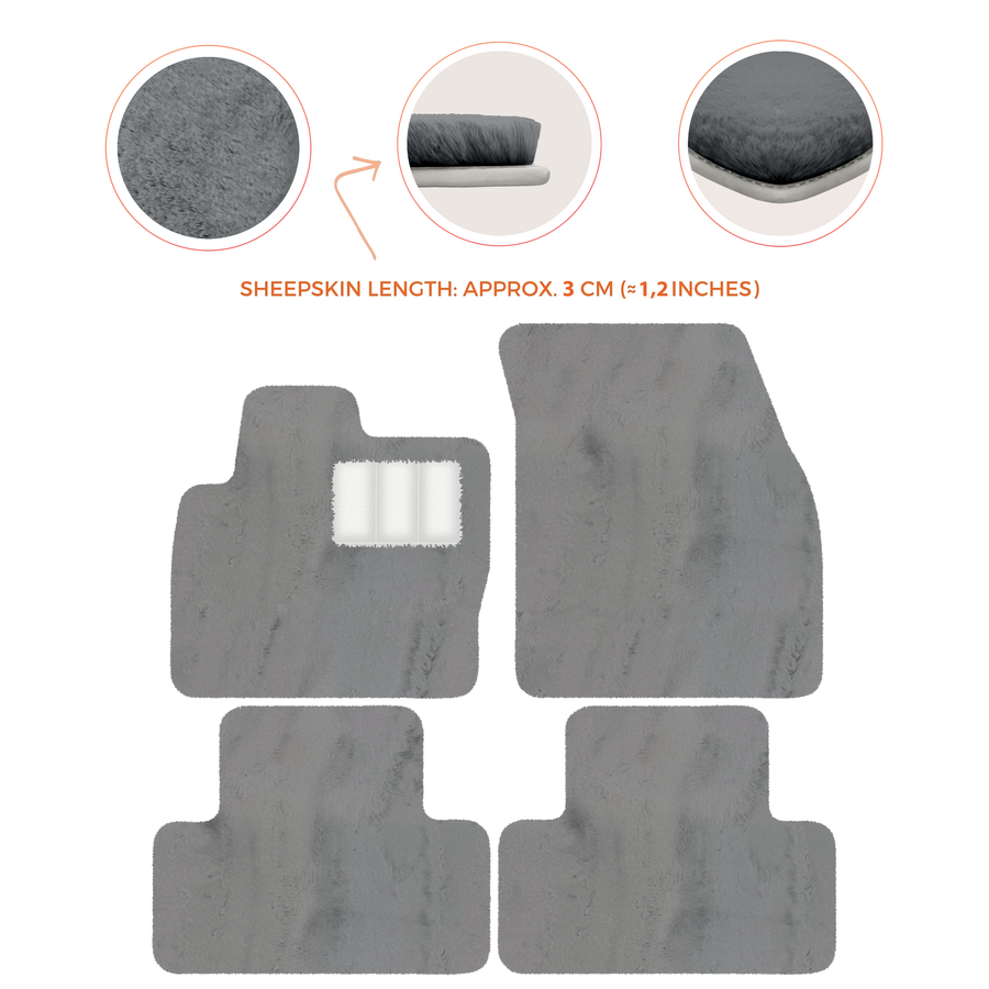 Premium Sheepskin Floor Mats for Range Rover Vehicles (2012-2022)