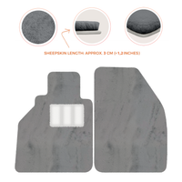 Alfombrillas de piel de oveja para Porsche 986 Boxster (1996-2004) - Longitud de piel de oveja, varias opciones de color