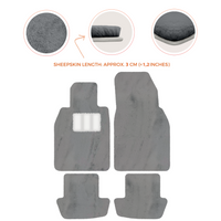Premium Sheepskin Floor Mats for Porsche 911 991 (2012-2019)