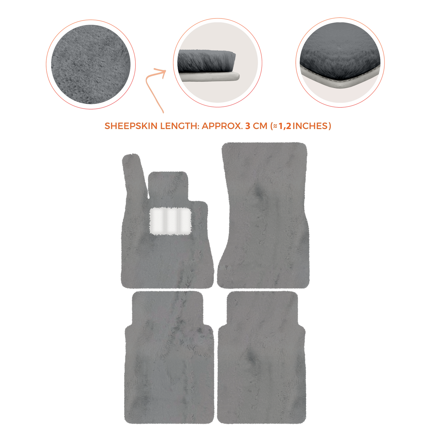 Luxury Sheepskin Floor Mats for Mercedes-Benz G-Class W463 (2018-2023)