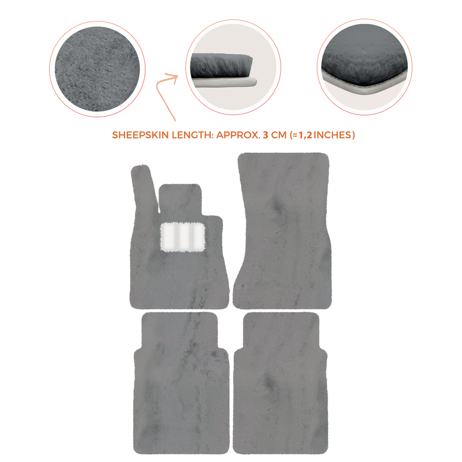 Luxury Sheepskin Floor Mats for Mercedes-Benz G-Class W463 (2018-2023)