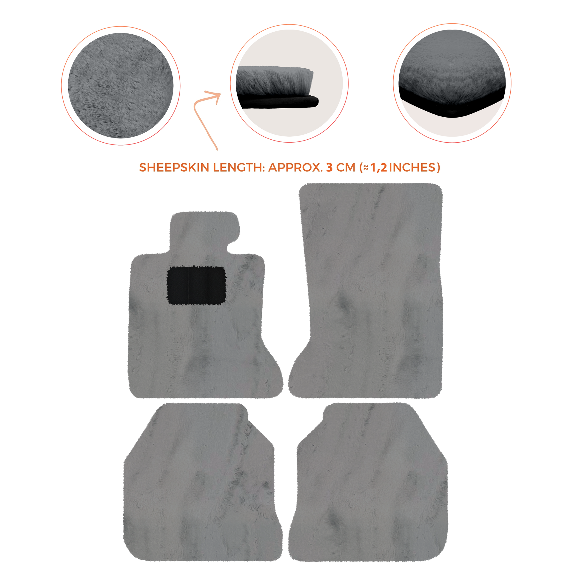 Luxury Sheepskin Floor Mats for Rolls-Royce Ghost RR2 (2010-2014)