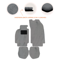 Alfombrillas de piel de oveja para Porsche 911 - 964 (1989-1994) - Longitud de piel de oveja, varias opciones de color