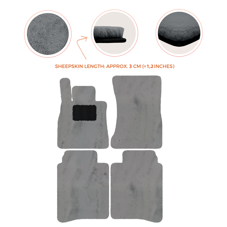 Luxury Sheepskin Floor Mats for Mercedes-Benz S-Class X222 | 2015-2021