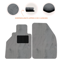 Alfombrillas de piel de oveja para Porsche 986 Boxster (1996-2004) - Longitud de piel de oveja, varias opciones de color
