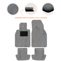Premium Sheepskin Floor Mats for Porsche 911 991 (2012-2019)
