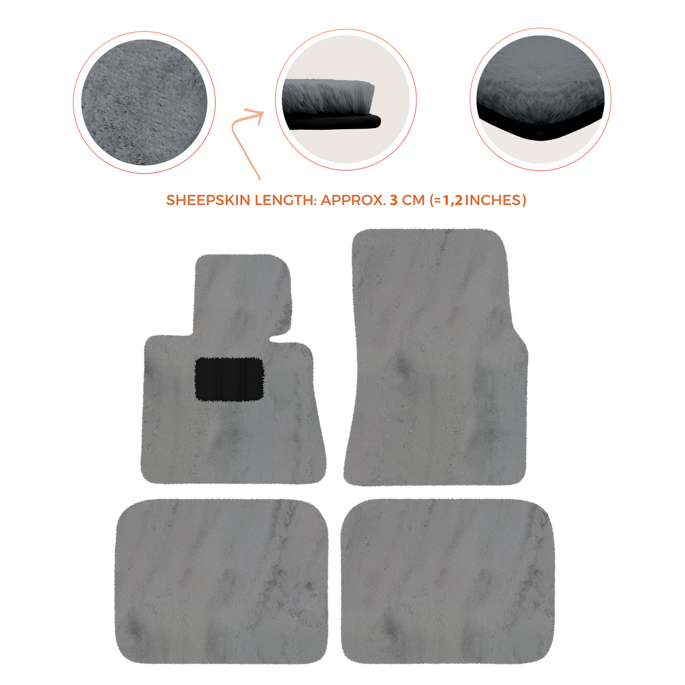 Luxury Sheepskin Floor Mats for Rolls-Royce Ghost Series I (2010-2014)