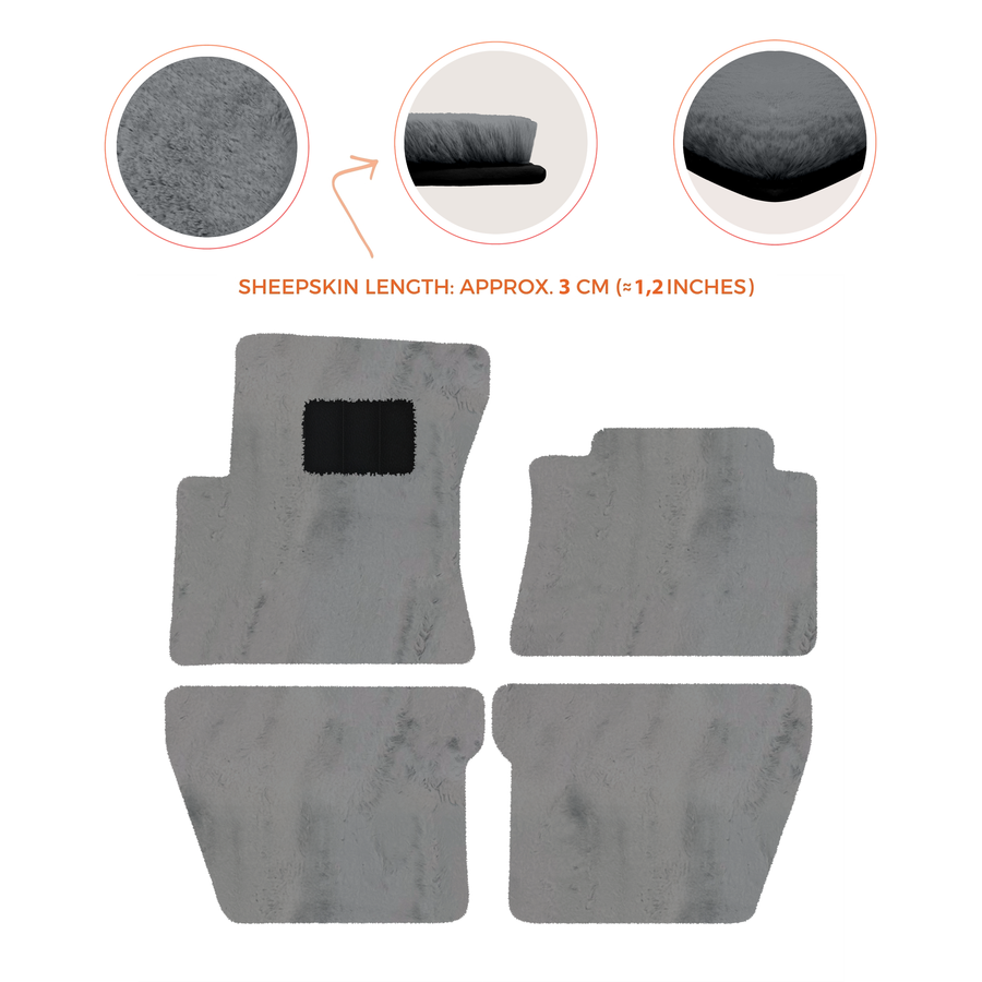 Premium Sheepskin Floor Mats for Bentley Flying Spur (2019-2023)