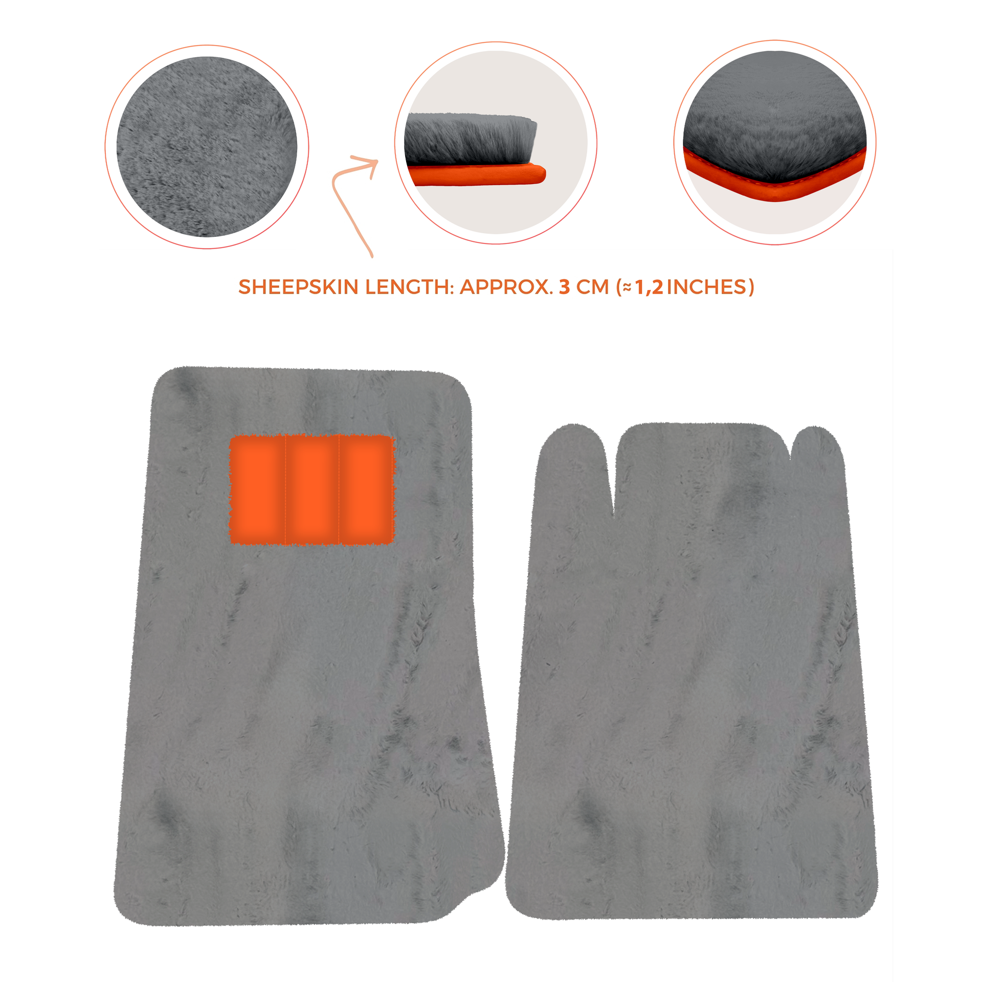 Lamborghini Jalpa Sheepskin Floor Mats (1981-1988) - Premium Luxury