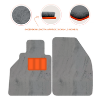Alfombrillas de piel de oveja para Porsche 986 Boxster (1996-2004) - Longitud de piel de oveja, varias opciones de color