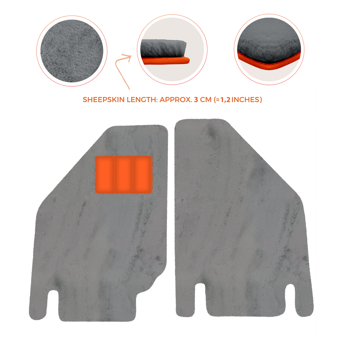 Premium Sheepskin Floor Mats for Ferrari Purosangue (2023-2024)