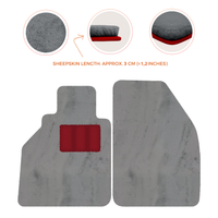 Alfombrillas de piel de oveja para Porsche 986 Boxster (1996-2004) - Longitud de piel de oveja, varias opciones de color