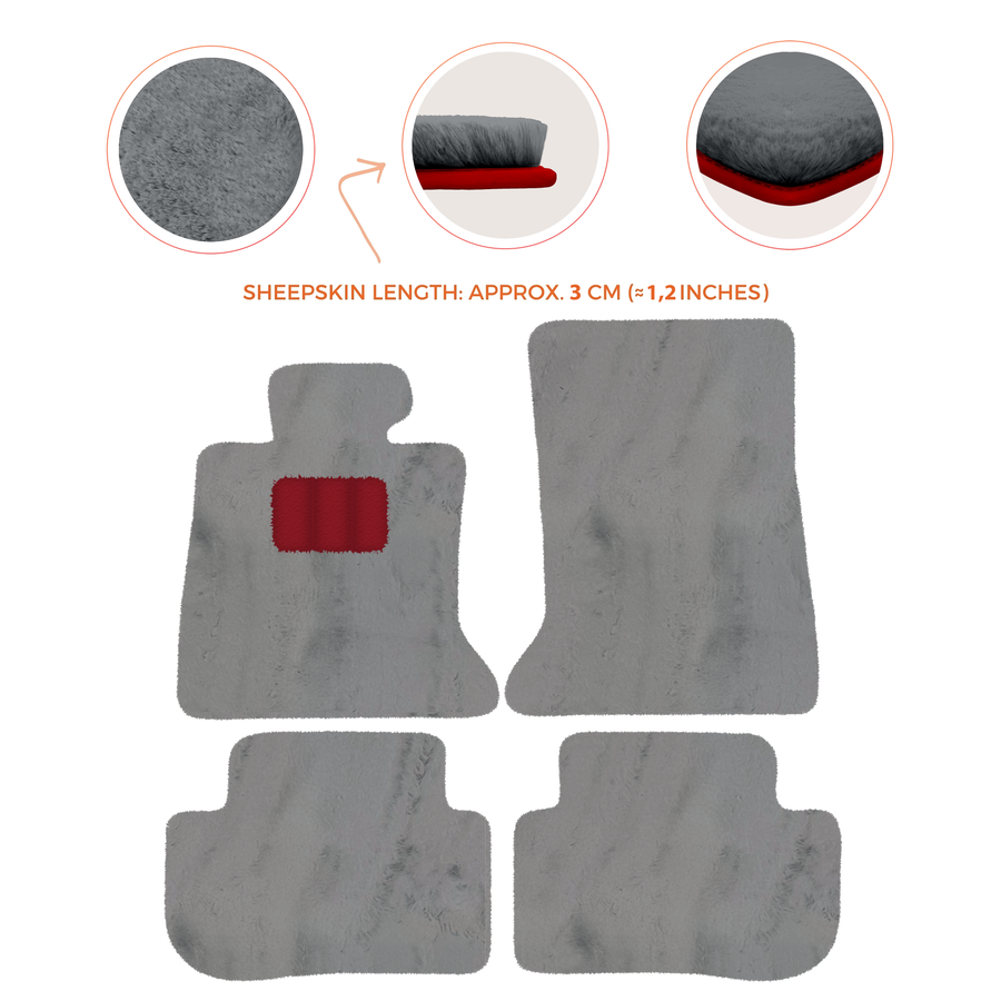 Premium Sheepskin Floor Mats for Rolls-Royce Ghost Series I RR2