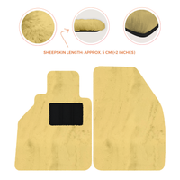 Alfombrillas de piel de oveja para Porsche 986 Boxster (1996-2004) - Longitud de piel de oveja, varias opciones de color