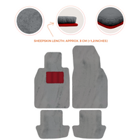 Premium Sheepskin Floor Mats for Porsche 911 991 (2012-2019)
