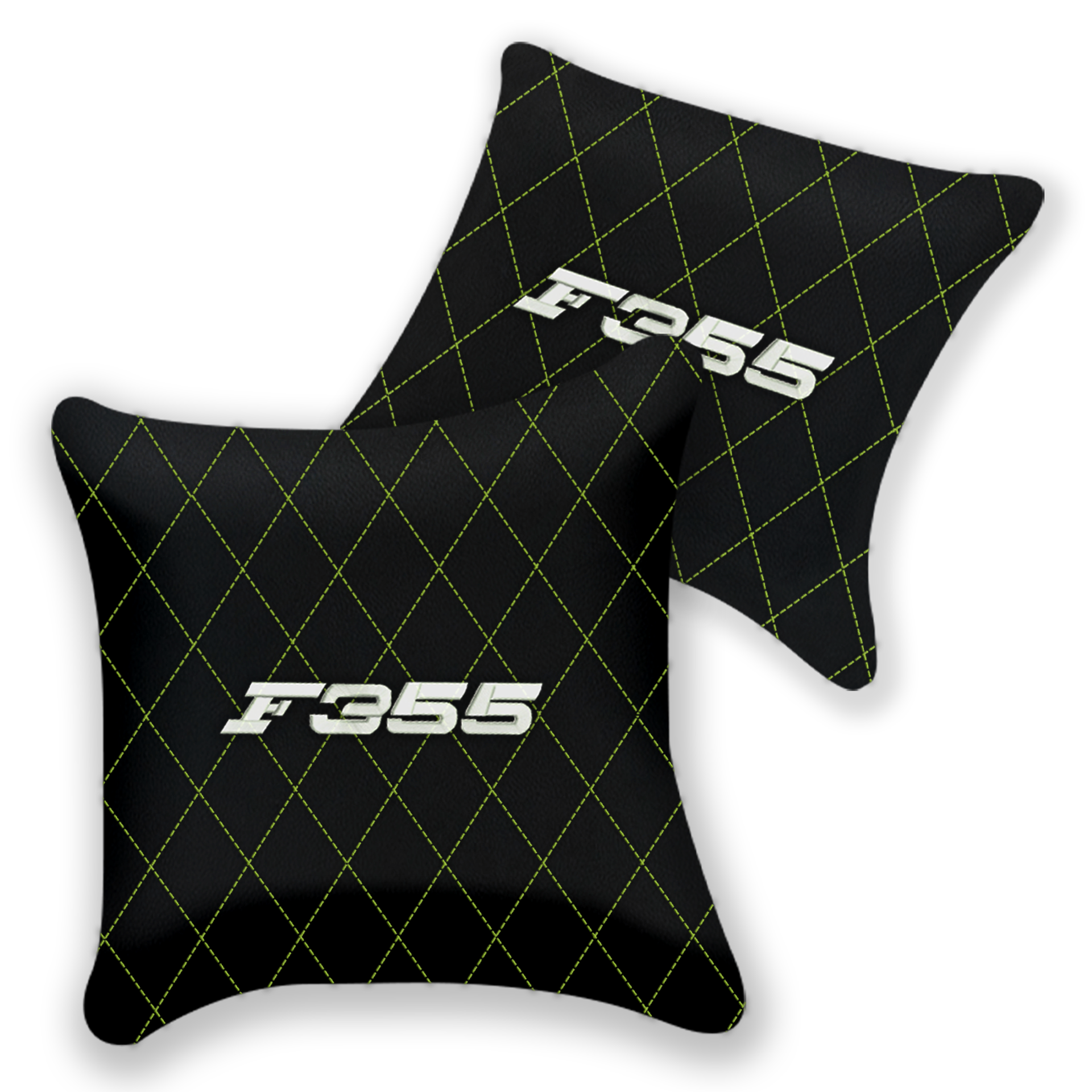 Customizable Black Leather Pillows for Ferrari 488 Spider 2016-2022