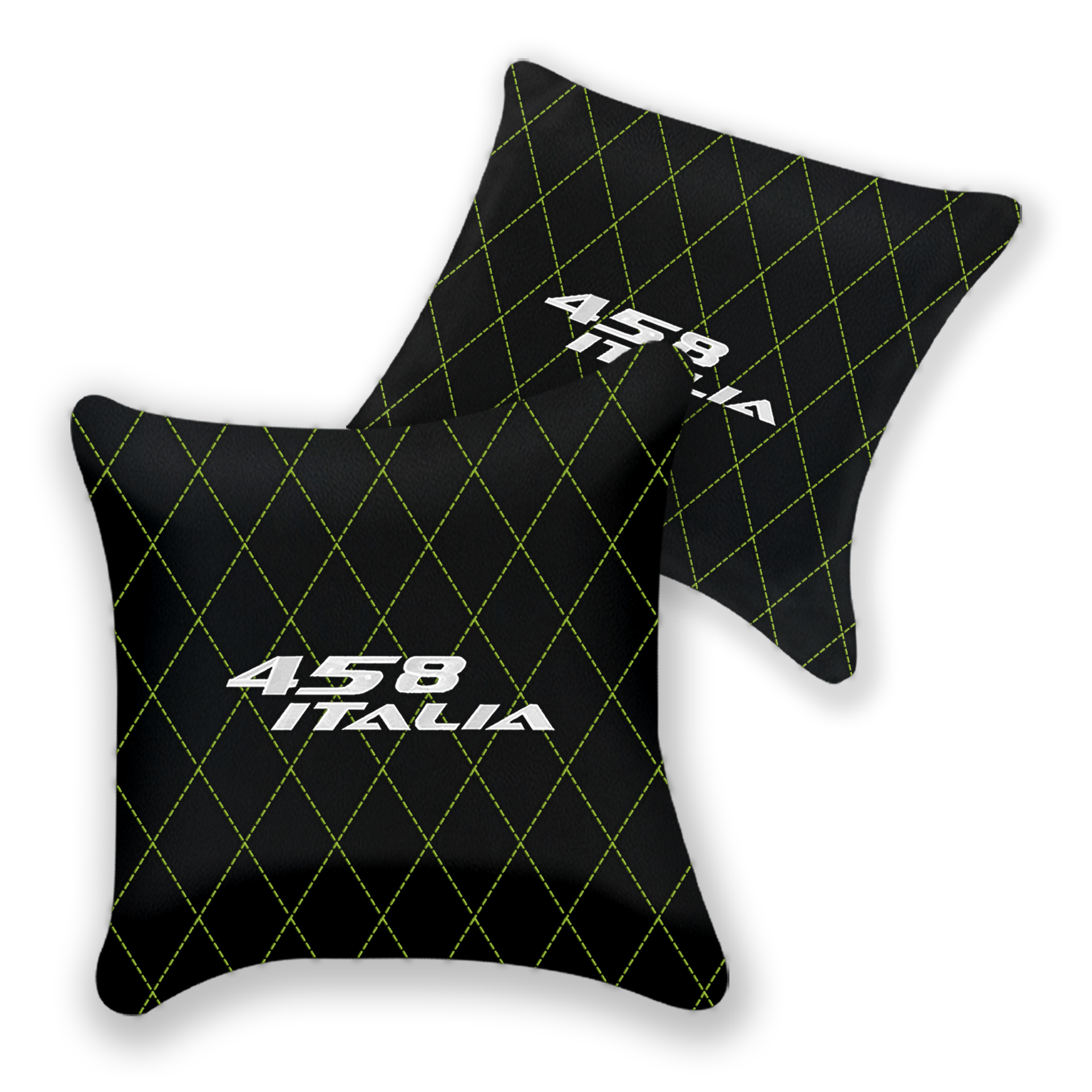 Custom Black Leather Pillows for Ferrari 458 Spider (2012-2015)