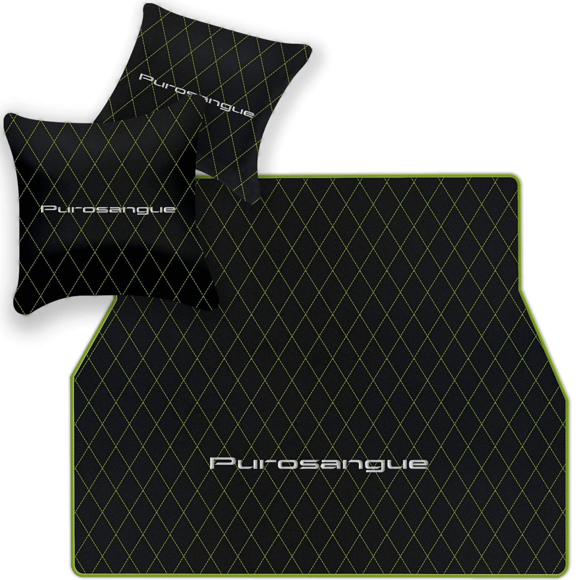 Premium Black Leather Floor Mats for Rolls Royce Shadow (1965-1977)