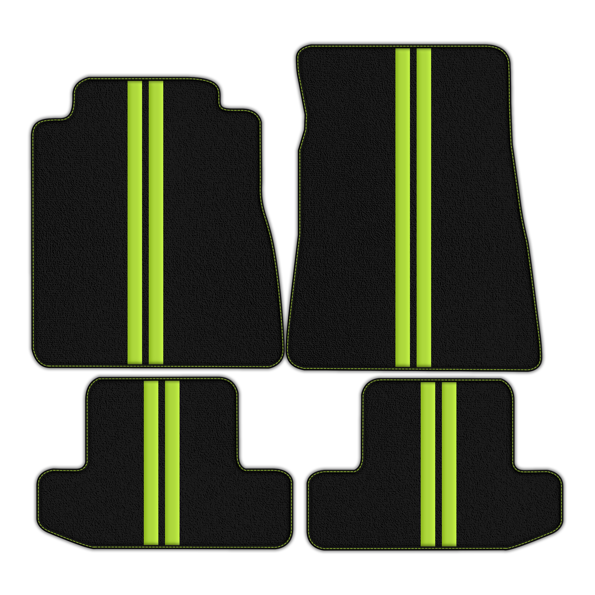Premium Custom Black Floor Mats for Ford GT500 Shelby (2015-2021)