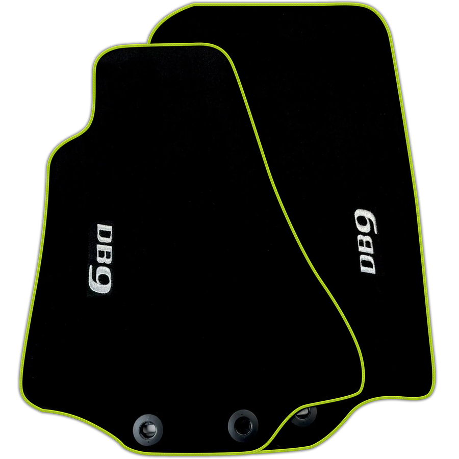 Black Floor Mats for Aston Martin DB9 Volante (2004-2016) Convertible Various Trim Colors