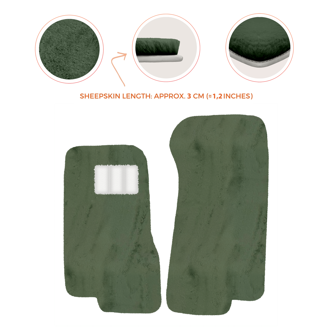 Luxury Sheepskin Floor Mats for Aston Martin V8 Coupe Special Volante (96-03)