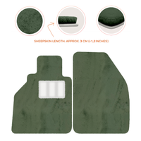 Alfombrillas de piel de oveja para Porsche 986 Boxster (1996-2004) - Longitud de piel de oveja, varias opciones de color