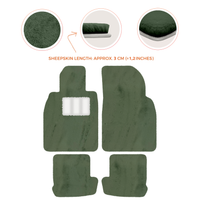 Premium Quality Sheepskin Floor Mats for Porsche 924 (1976-1988)