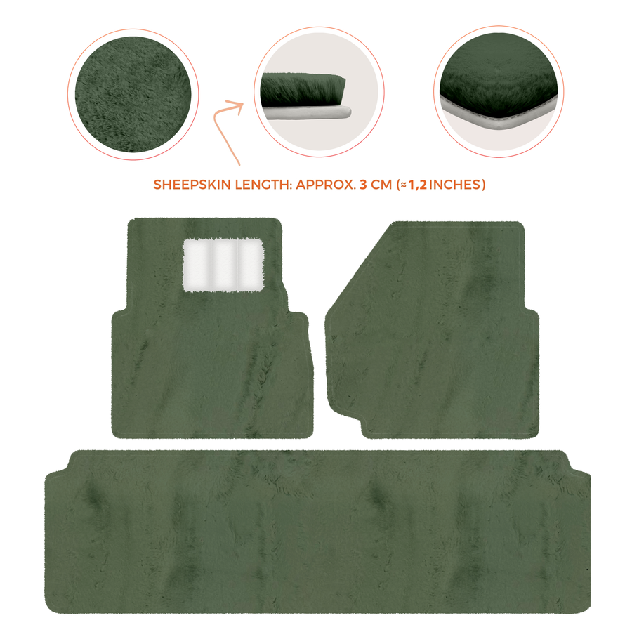 Luxurious Premium Sheepskin Floor Mats for Range Rover (2012-2022)