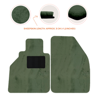 Alfombrillas de piel de oveja para Porsche 986 Boxster (1996-2004) - Longitud de piel de oveja, varias opciones de color