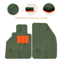 Alfombrillas de piel de oveja para Porsche 986 Boxster (1996-2004) - Longitud de piel de oveja, varias opciones de color