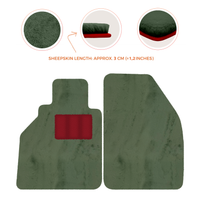 Alfombrillas de piel de oveja para Porsche 986 Boxster (1996-2004) - Longitud de piel de oveja, varias opciones de color
