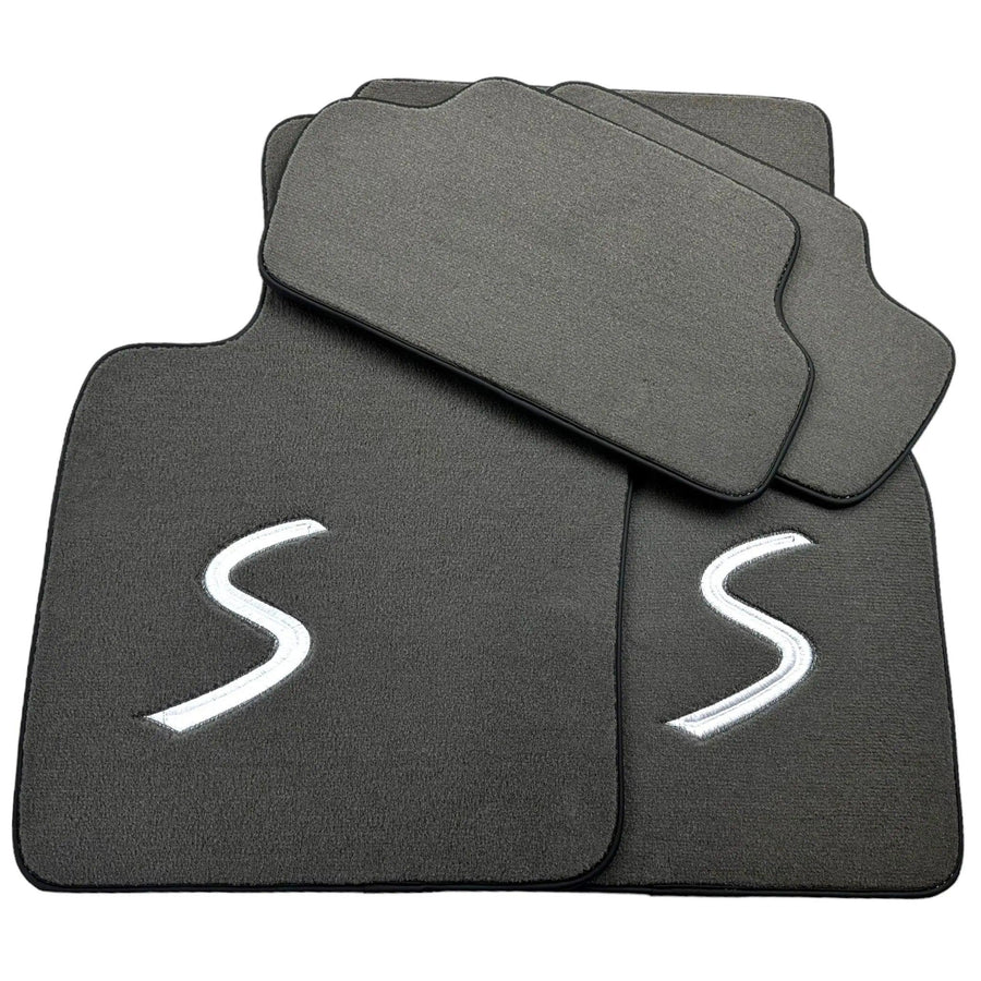 Grey Floor Mats for Mini Cabrio F57 Convertible (2016-2023) - AutoWin