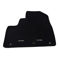 Black Luxury Carpet Car Mats for Mazda CX-6e (2026)
