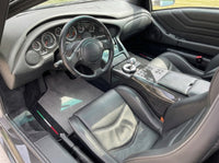 Mats de coche grises personalizables Lamborghini Diablo 1990-2001 en cuero Alcantara