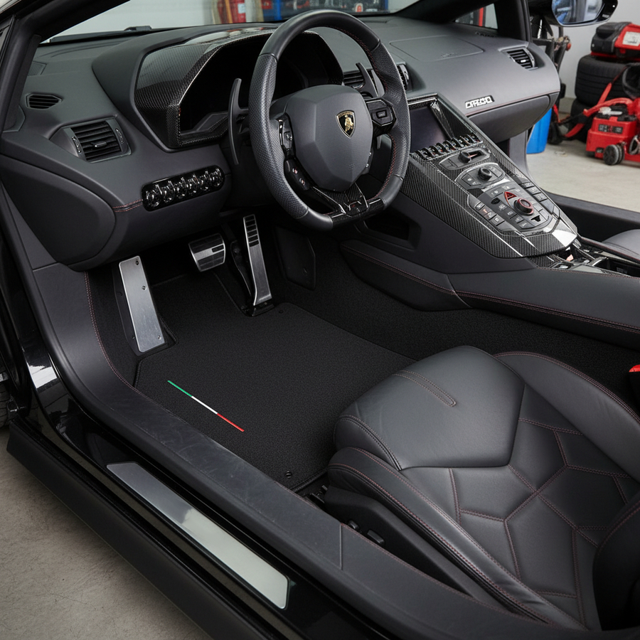 Alfombrillas de coche personalizables para Lamborghini Aventador SV