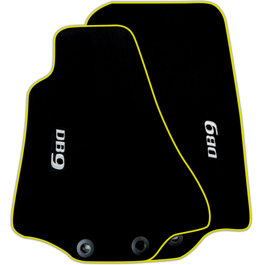 Black Floor Mats for Aston Martin DB9 Volante (2004-2016) Convertible Various Trim Colors
